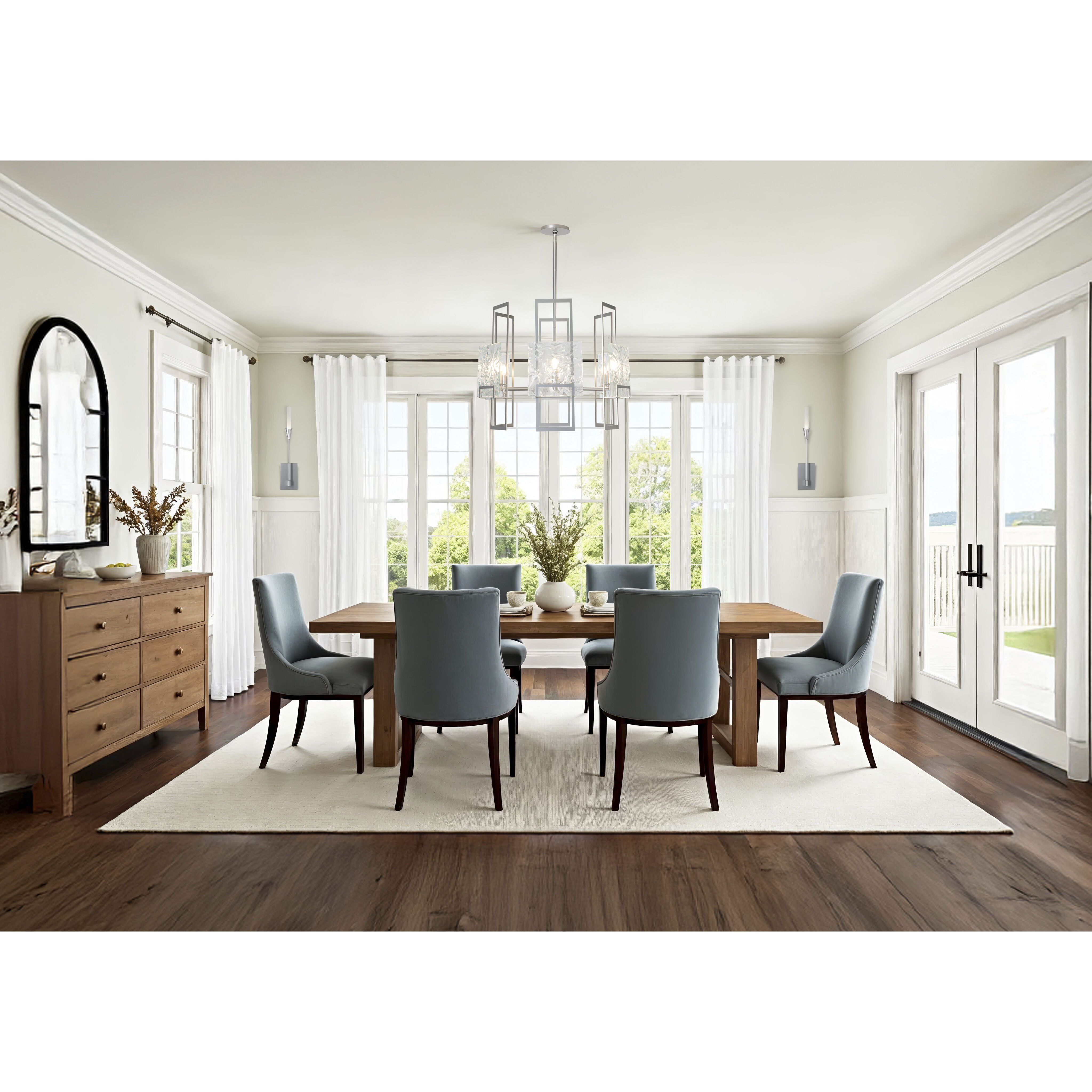 Lilium Sconce Wall Light in Sterling